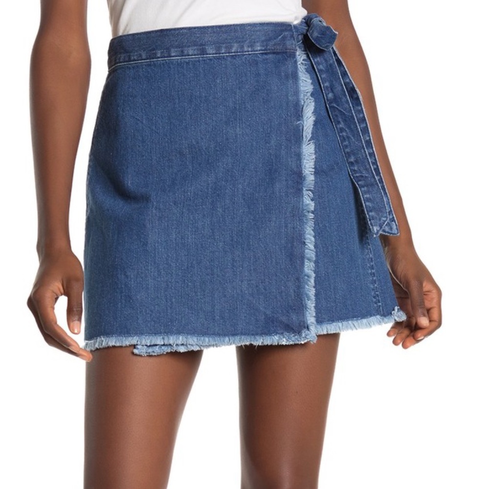 Madewell Denim Wrap Skirt